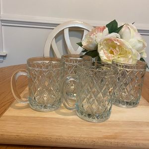 Paul Sebastian Inc Glass Cups Set of  4